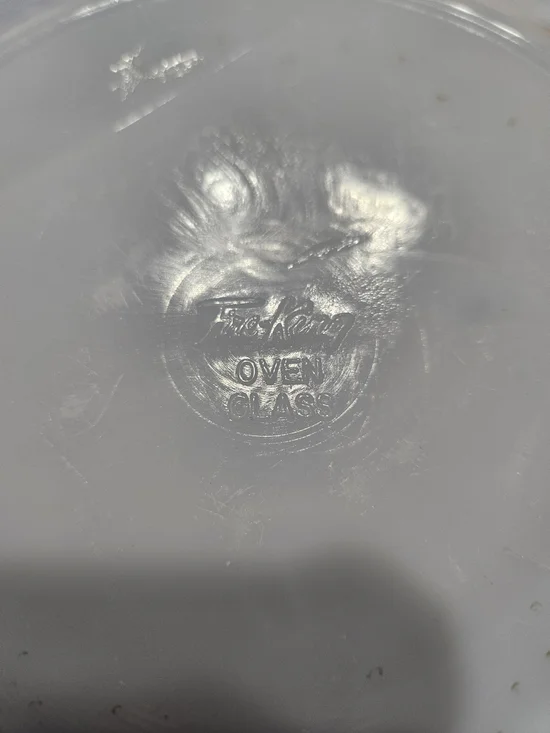 Anchor Hocking Bowl W/Gold Trim & Plate - Picture 5 of 7